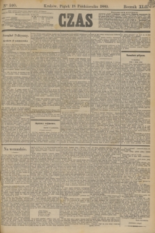 Czas. R.42, Ner 240 (18 października 1889)