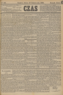 Czas. R.42, Ner 241 (19 października 1889)