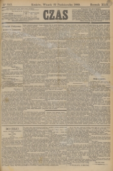Czas. R.42, Ner 243 (22 października 1889)