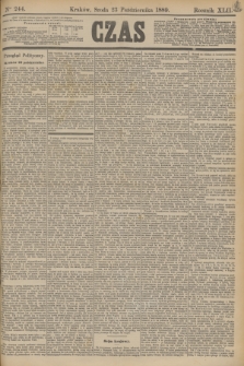 Czas. R.42, Ner 244 (23 października 1889)