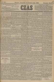 Czas. R.42, Ner 245 (24 października 1889)