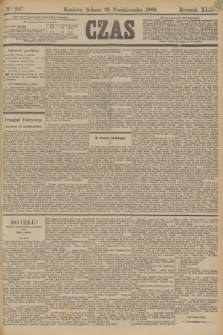Czas. R.42, Ner 247 (26 października 1889)