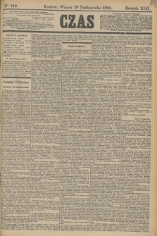 Czas. R.42, Ner 249 (29 października 1889)