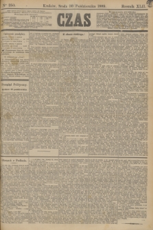 Czas. R.42, Ner 250 (30 października 1889)