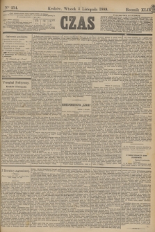 Czas. R.42, Ner 254 (5 listopada 1889)