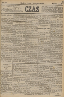 Czas. R.42, Ner 255 (6 listopada 1889)