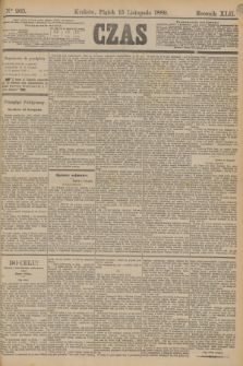 Czas. R.42, Ner 263 (15 listopada 1889)