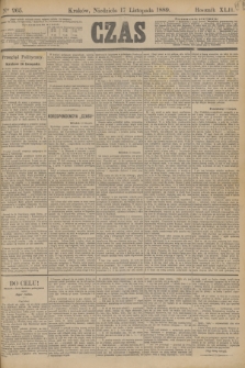 Czas. R.42, Ner 265 (17 listopada 1889)