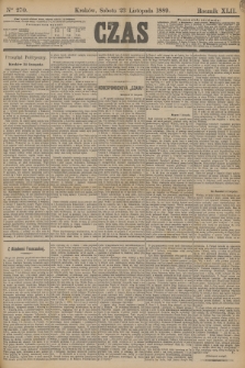 Czas. R.42, Ner 270 (23 listopada 1889)