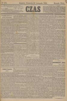 Czas. R.42, Ner 271 (24 listopada 1889)