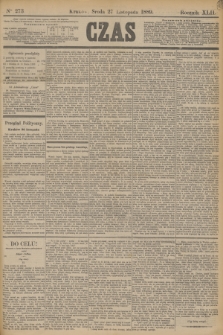 Czas. R.42, Ner 273 (27 listopada 1889)