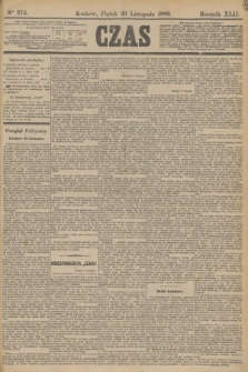 Czas. R.42, Ner 275 (29 listopada 1889)