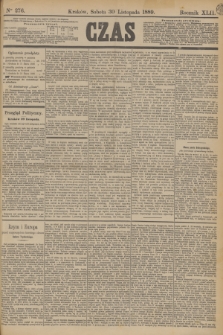 Czas. R.42, Ner 276 (30 listopada 1889)