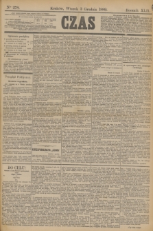 Czas. R.42, Ner 278 (3 grudnia 1889)