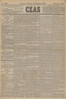 Czas. R.42, Ner 296 (24 grudnia 1889)