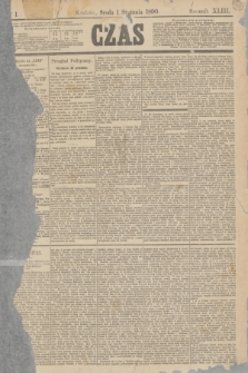 Czas. R.43, Ner 1 (1 stycznia 1890)