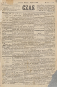 Czas. R.43, Ner 2 (3 stycznia 1890)