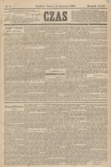 Czas. R.43, Ner 8 (11 stycznia 1890)