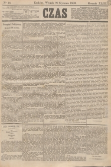 Czas. R.43, Ner 16 (21 stycznia 1890)