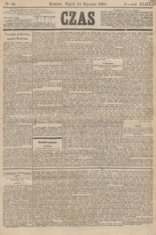 Czas. R.43, Ner 19 (24 stycznia 1890)