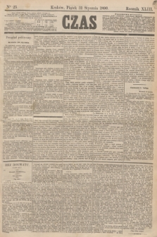 Czas. R.43, Ner 25 (31 stycznia 1890)