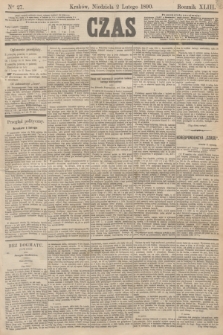 Czas. R.43, Ner 27 (2 lutego 1890)