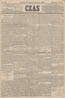 Czas. R.43, Ner 33 (9 lutego 1890)