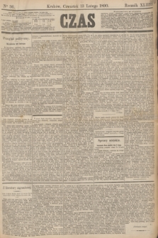 Czas. R.43, Ner 36 (13 lutego 1890)