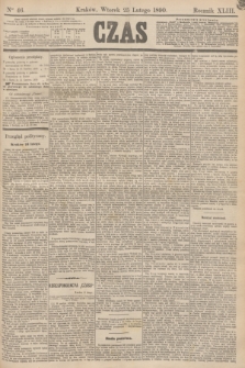 Czas. R.43, Ner 46 (25 lutego 1890)