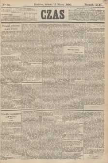 Czas. R.43, Ner 62 (15 marca 1890)