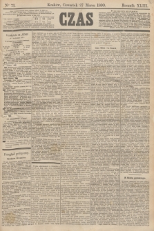 Czas. R.43, Ner 71 (27 marca 1890)