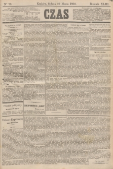 Czas. R.43, Ner 73 (29 marca 1890)