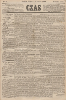 Czas. R.43, Ner 78 (4 kwietnia 1890)