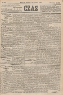 Czas. R.43, Ner 81 (9 kwietnia 1890)