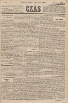 Czas. R.43, Ner 93 (23 kwietnia 1890)