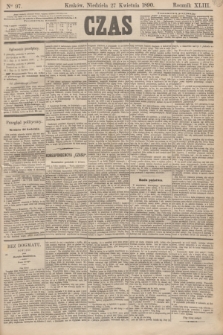 Czas. R.43, Ner 97 (27 kwietnia 1890)