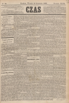 Czas. R.43, Ner 98 (29 kwietnia 1890)