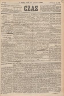 Czas. R.43, Ner 99 (30 kwietnia 1890)