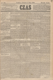 Czas. R.43, Ner 106 (8 maja 1890)