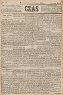 Czas. R.43, Ner 134 (14 czerwca 1890)