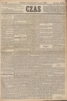 Czas. R.43, Ner 138 (19 czerwca 1890)
