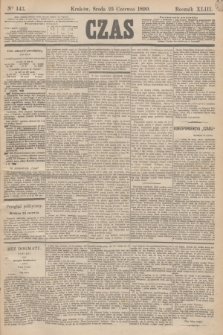 Czas. R.43, Ner 143 (25 czerwca 1890)