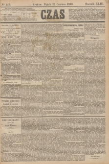 Czas. R.43, Ner 145 (27 czerwca 1890)
