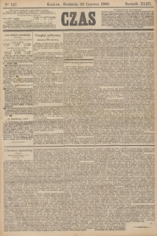 Czas. R.43, Ner 147 (29 czerwca 1890)