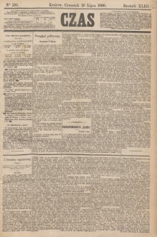 Czas. R.43, Ner 156 (10 lipca 1890)