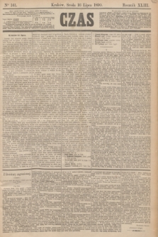 Czas. R.43, Ner 161 (16 lipca 1890)