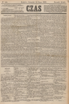Czas. R.43, Ner 168 (24 lipca 1890)