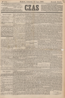 Czas. R.43, Ner 174 (31 lipca 1890)