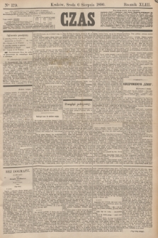 Czas. R.43, Ner 179 (6 sierpnia 1890)