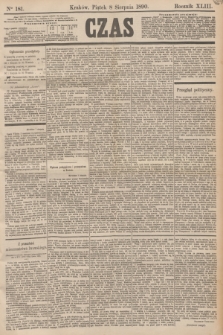 Czas. R.43, Ner 181 (8 sierpnia 1890)